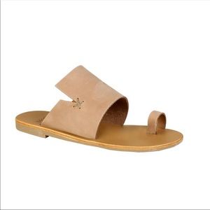 Rosa sabbia leather sandals